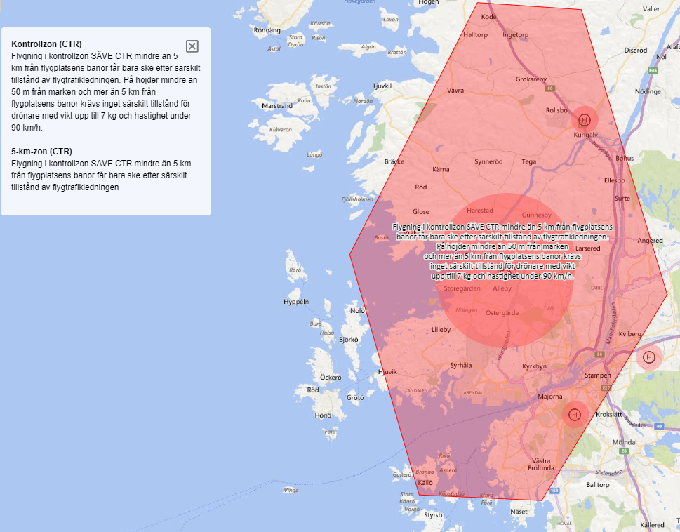 Kontrollzon för dig som flyger drönare att ha koll på.