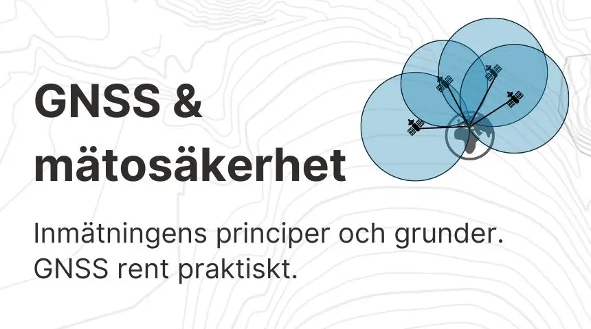 kursomslag gnss och mätosäkerhet